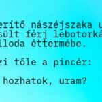 A kimerítő nászéjszaka után az újdonsült férj lebotorkál a szálloda éttermébe