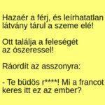 VICC: Hazaér a férj, és leírhatatlan látvány tárul a szeme elé