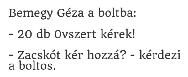 VICC: 20 db óvszert kérek…