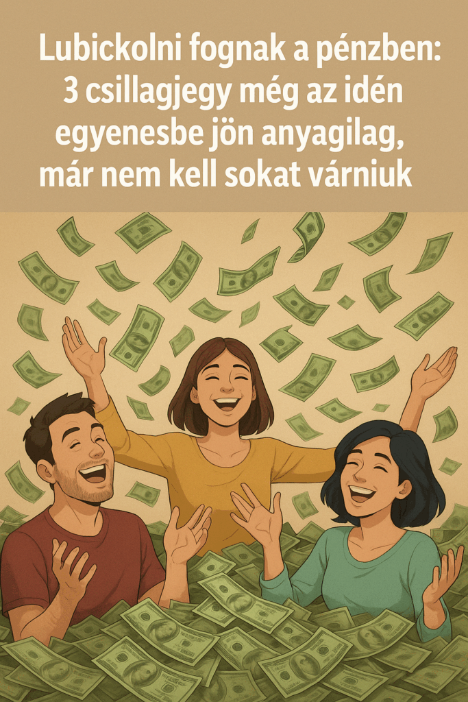 Lubickolni fognak a pénzben: 3 csillagjegy még az idén egyenesbe jön anyagilag, már nem kell sokat várniuk
