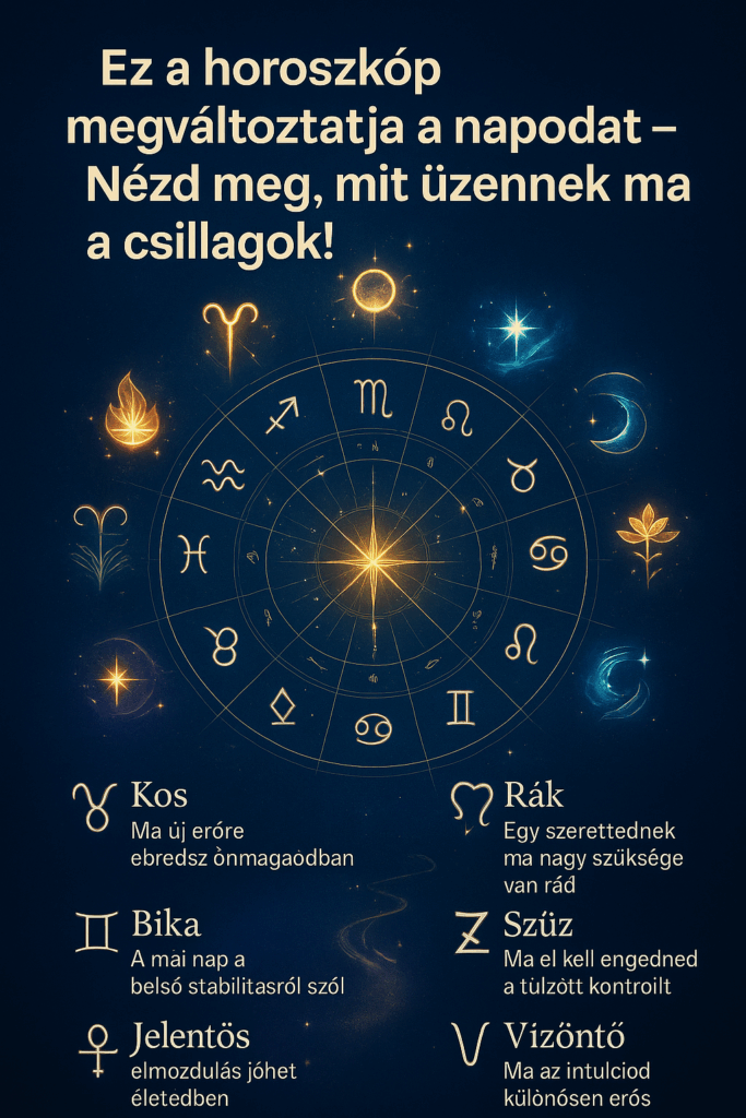Ez a horoszkóp megváltoztatja a napodat – Nézd meg, mit üzennek ma a csillagok!