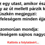 Taxis visz egy utast, amikor észreveszik