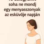 10 dolog, amit soha ne mondj egy menyasszonynak az esküvője napján