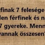 Ez a találós kérdés megosztotta az internetet: „7 férfinak 7 felesége van. Minden férfinek és nőnek van 7 gyereke. Mennyien vannak összesen?