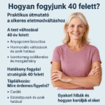 Hogyan fogyjunk 40 felett? Praktikus útmutató a sikeres életmódváltáshoz
