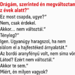 VICC: 🔴– Drágám, szerinted én megváltoztam az évek alatt? 🔴– Ez most csapda, ugye?