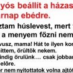 VICC: 🔴 Az anyós beállít a házaspárhoz vasárnap ebédre. 🔴 – Hoztam húslevest, mert tudom, hogy a menyem főzni nem tud.