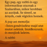 A pap, a rabbi és az informatikus egy sivatagban…