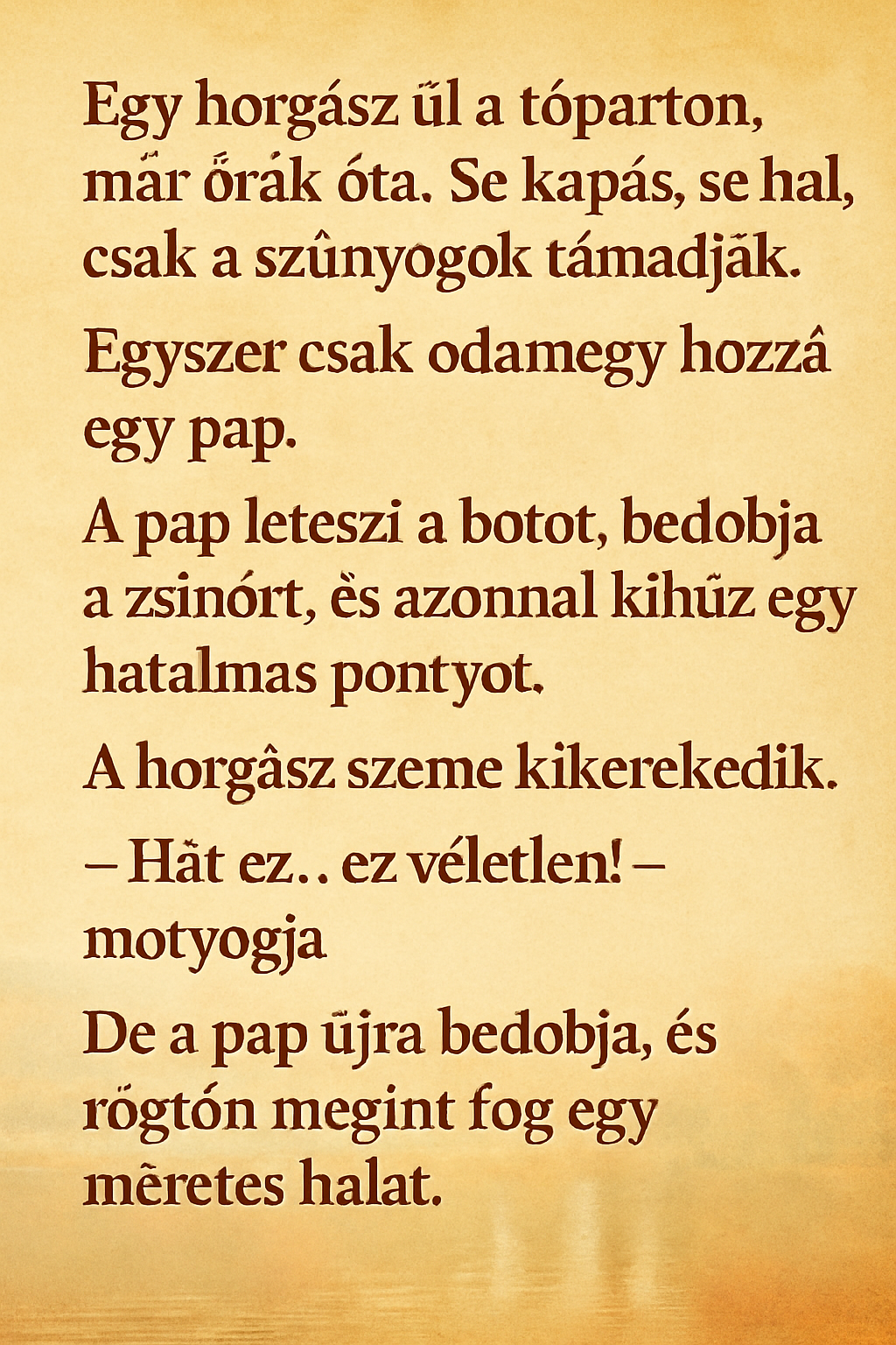 Vicc: A horgász és a pap 🐟✝️