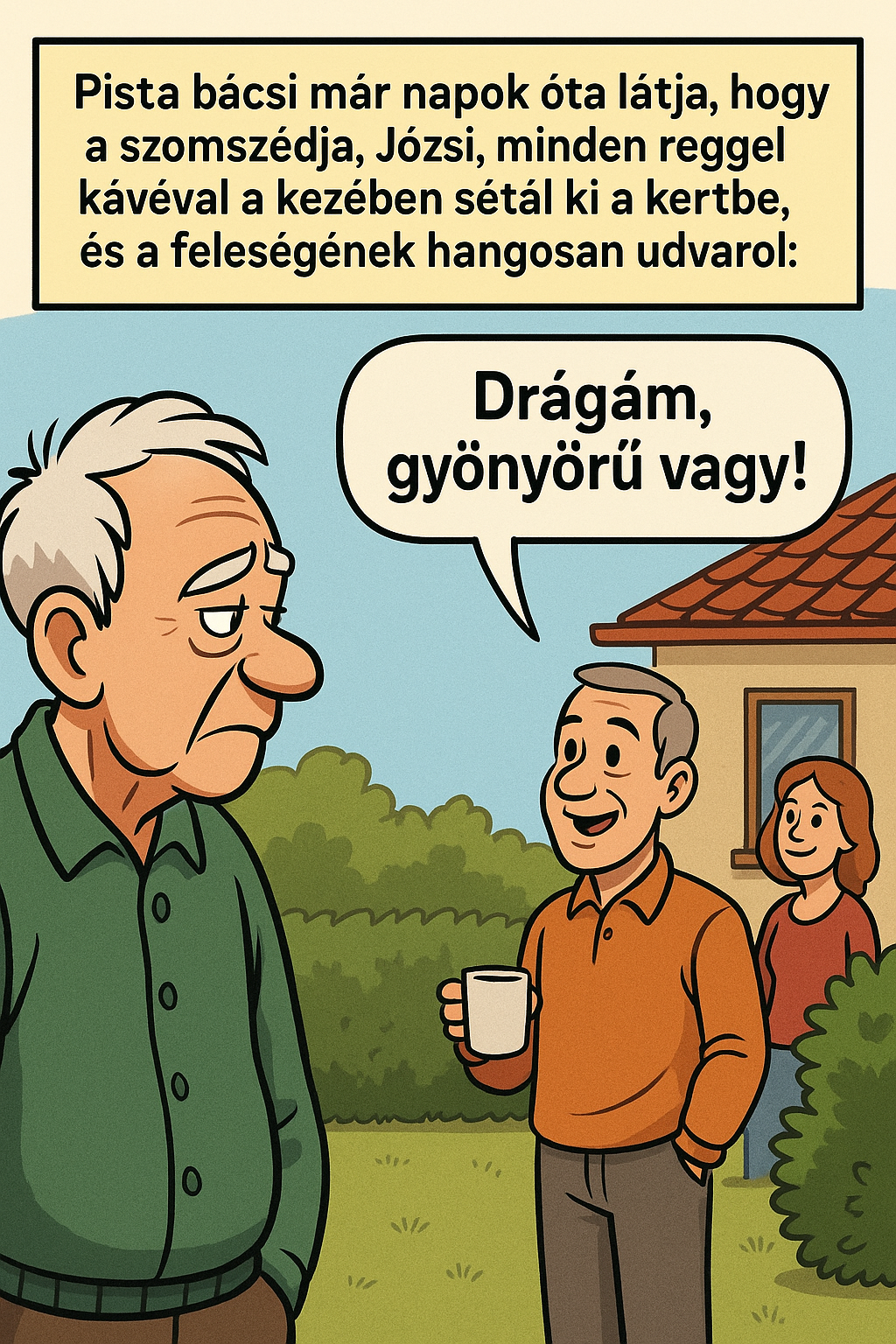 A szomszéd minden reggel ezt mondja a feleségének – a végén nem bírtam abbahagyni a nevetést! A szomszéd minden reggel ezt mondja a feleségének – a végén nem bírtam abbahagyni a nevetést!