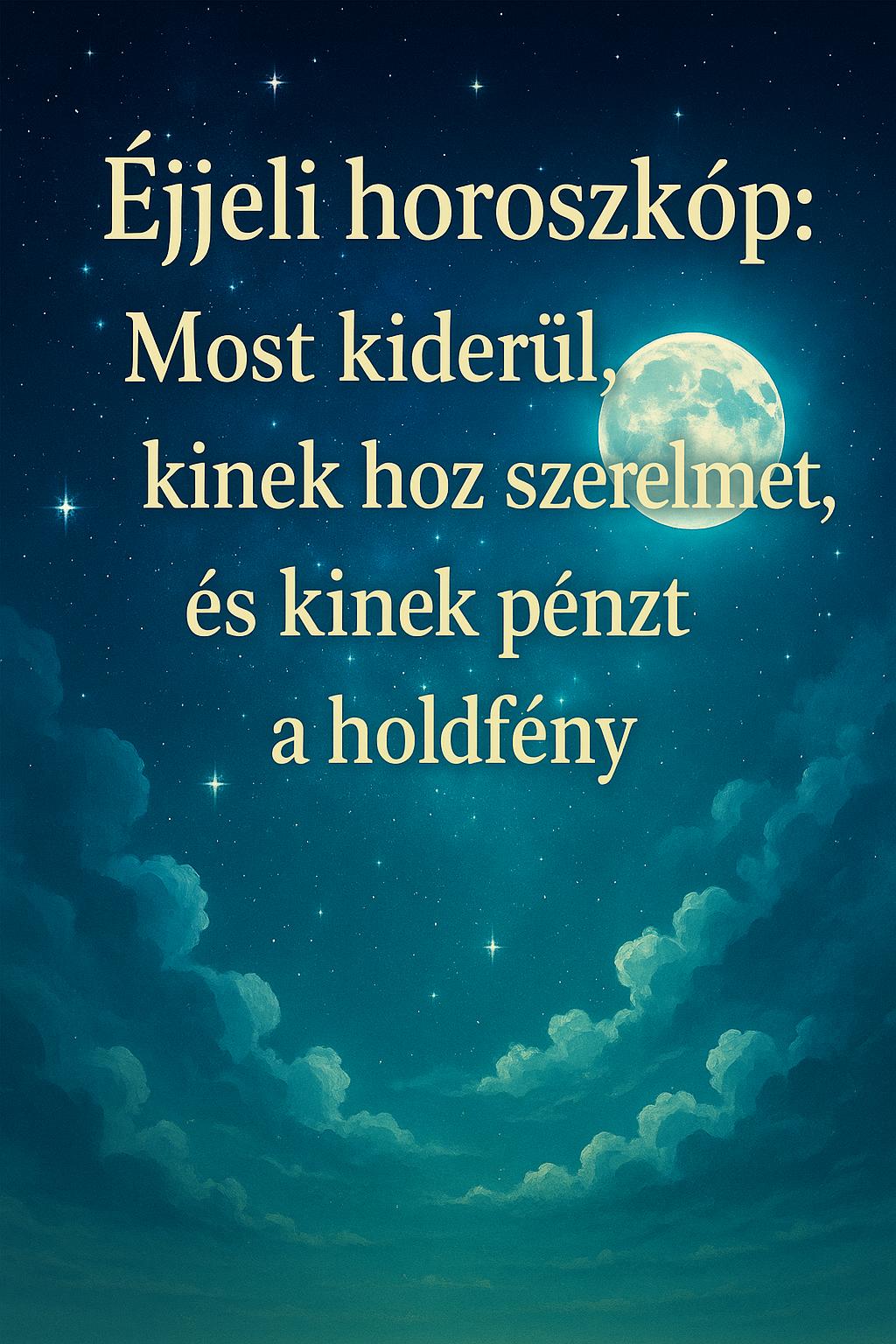 „Éjjeli horoszkóp: most kiderül, kinek hoz szerelmet, és kinek pénzt a holdfény” „Éjjeli horoszkóp: most kiderül, kinek hoz szerelmet, és kinek pénzt a holdfény”