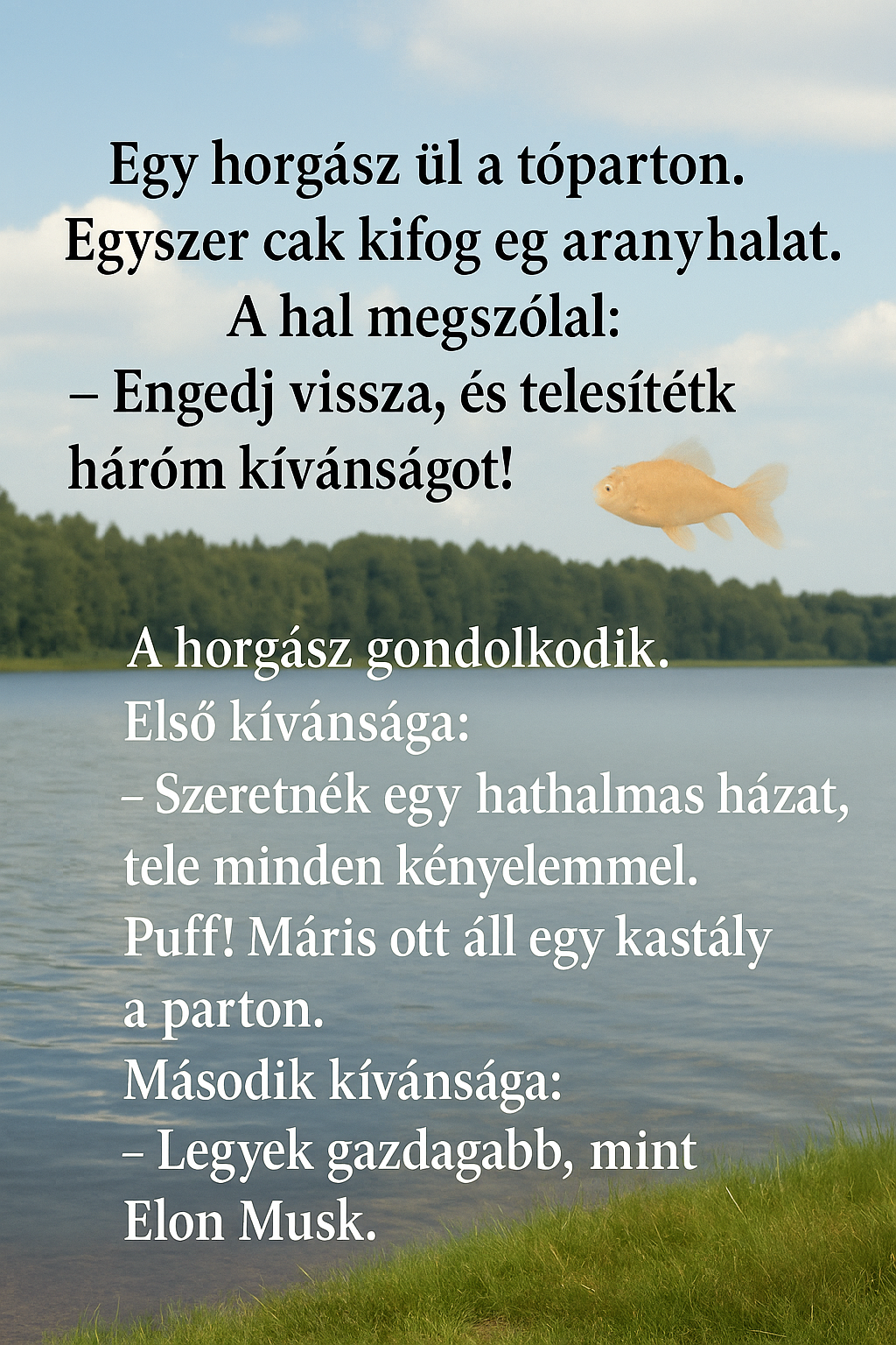 Vicc: A három kívánság és a harmadik baki Vicc: A három kívánság és a harmadik baki