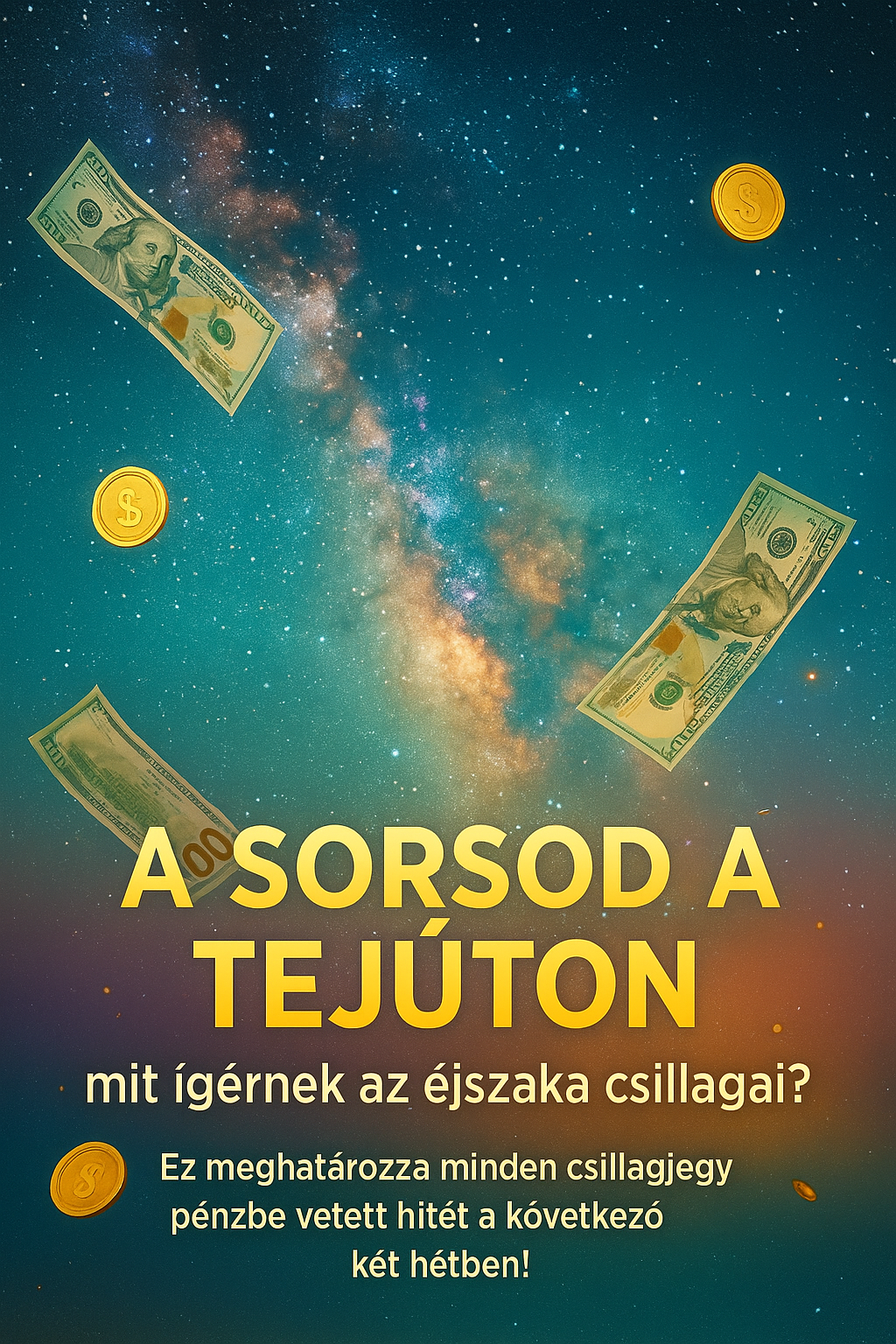 âA sorsod a TejĂșton â mit ĂgĂ©rnek az Ă©jszaka csillagai? Ez meghatĂĄrozza minden csillagjegy pĂ©nzbe vetett hitĂ©t a következĆ kĂ©t hĂ©tben!â âA sorsod a TejĂșton â mit ĂgĂ©rnek az Ă©jszaka csillagai? Ez meghatĂĄrozza minden csillagjegy pĂ©nzbe vetett hitĂ©t a következĆ kĂ©t hĂ©tben!â
