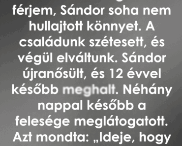 A férjem soha nem sírt a fiunk halála után, de évekkel később megtudtam, miért