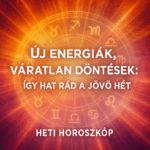 Új energiák, váratlan döntések: így hat rád a jövő hét ő