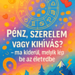 „Pénz, szerelem vagy kihívás? – ma kiderül, melyik lép be az életedbe.” őőő