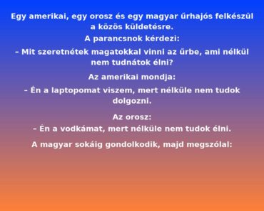 Egy amerikai, egy orosz és egy magyar űrhajós felkészül a közös küldetésre.