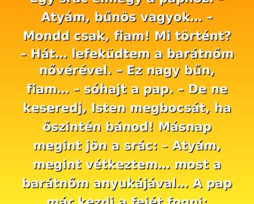Egy srác elmegy a paphoz: Egy srác elmegy a paphoz:
