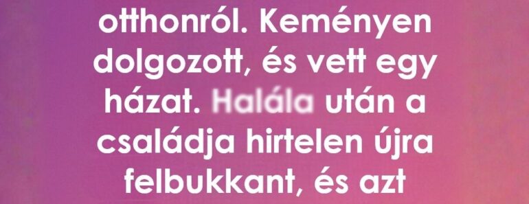A családja akarta a házat, amit épített – de az én egyetlen feltételem mindent megváltoztatott.