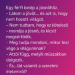 Egy férfi belép a jósnőhöz. áááá