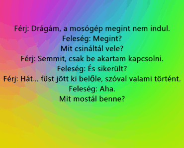 A férj és a mosógép esete.. A férj és a mosógép esete..