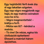 Egy hajótörött férfi évek óta él egy lakatlan szigeten. iki