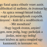 Egy fiatal apáca először vezet autót. pélo