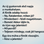 Az új gyakornok első napja a munkahelyen. tgzt
