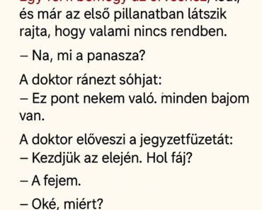Vicc: 🧑‍⚕️ „A doktor, aki túl sok mindent vett szó szerint”
