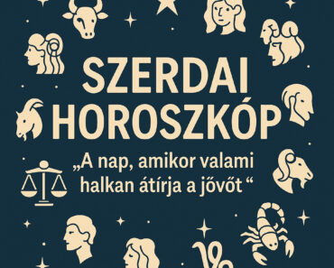 SZERDAI HOROSZKÓP – “A nap, amikor valami halkan átírja a jövőt