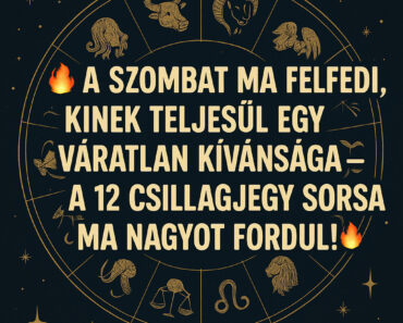 A szombat ma felfedi, kinek teljesül egy váratlan kívánsága – a 12 csillagjegy sorsa ma nagyot fordul! A szombat ma felfedi, kinek teljesül egy váratlan kívánsága – a 12 csillagjegy sorsa ma nagyot fordul!