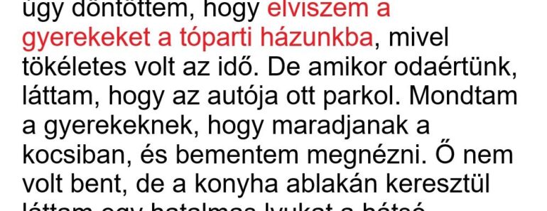 A férjem azt mondta, munka miatt utazott el – aztán a tóparti házunk mögött találtam rá ásás közben