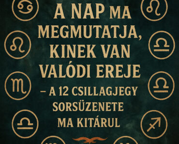 A Nap ma megmutatja, kinek van valódi ereje – a 12 csillagjegy sorsüzenete ma kitárul A Nap ma megmutatja, kinek van valódi ereje – a 12 csillagjegy sorsüzenete ma kitárul
