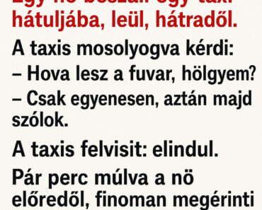 Vicc: A taxis és az igazság pillanata Vicc: A taxis és az igazság pillanata