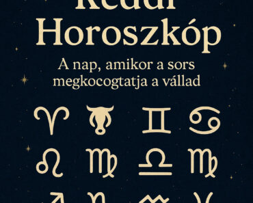 KEDDI HOROSZKÓP – “A nap, amikor a sors megkocogtatja a vállad