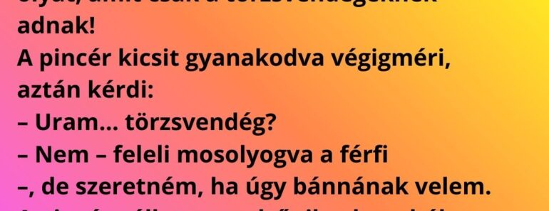 Budapesten egy elegáns étterembe belép egy fiatal férfi, zakó, nyakkendő, minden a helyén.