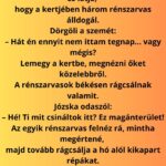 Józska egy téli reggelen kinéz az ablakon, és látja, hogy a kertjében három rénszarvas álldogál. Józska