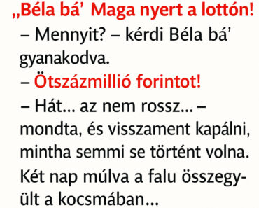 VICC: 💸 „A pénz nem boldogít… csak amikor megtalálod!” VICC: 💸 „A pénz nem boldogít… csak amikor megtalálod!”