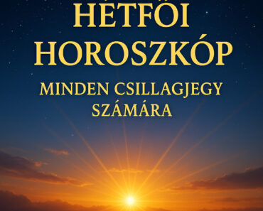 A csillagok ma különleges erővel hatnak: új lendület, friss inspiráció és váratlan lehetőségek érkeznek. A hét kezdete most nem fárasztó, hanem felemelő – ha mersz hinni magadban, a sors most melléd áll! A csillagok ma különleges erővel hatnak: új lendület, friss inspiráció és váratlan lehetőségek érkeznek. A hét kezdete most nem fárasztó, hanem felemelő – ha mersz hinni magadban, a sors most melléd áll!