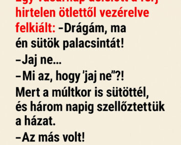 Vicc: A férj, aki úgy gondolta, hogy tud palacsintát sütni