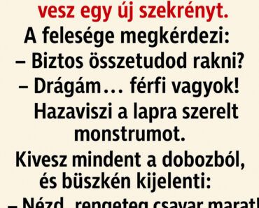 Vicc: A férfi, aki először próbálta meg összeszerelni az IKEA-bútort