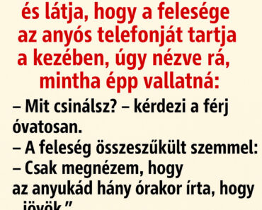 A feleség csak egyetlen üzenetet talált az anyós telefonján… és attól elszabadult a pokol!