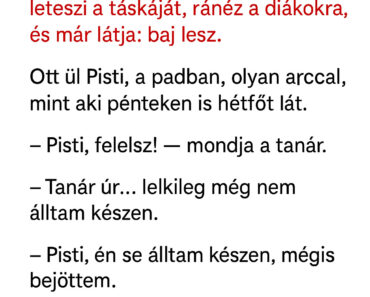 Vicc: „A tanár és a túl okos diák” Vicc: „A tanár és a túl okos diák”