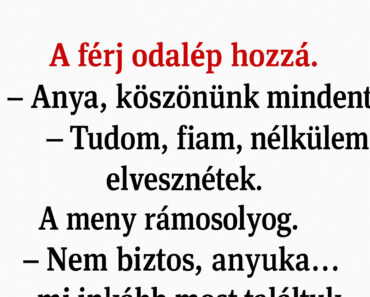Az anyós végre elment… de amit a meny utána mondott, azon az egész internet sírva nevetett!” Az anyós végre elment… de amit a meny utána mondott, azon az egész internet sírva nevetett!”