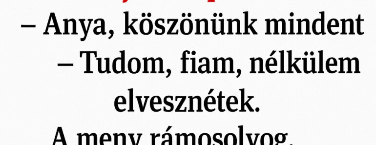Az anyós végre elment… de amit a meny utána mondott, azon az egész internet sírva nevetett!”