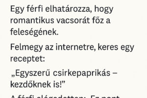 Vicc: 🧑‍🍳 „A szakács, aki túl komolyan vette a receptet”