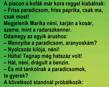 A piacon a kofák már kora reggel kiabálnak: A piacon a kofák már kora reggel kiabálnak: