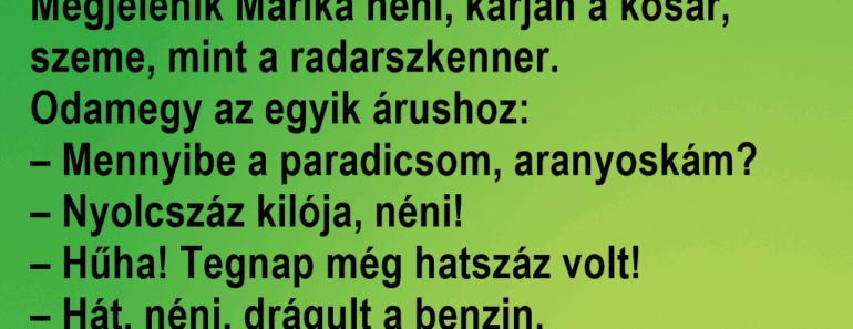 A piacon a kofák már kora reggel kiabálnak: