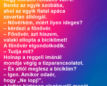 A kolostorban este körbejár a főnővér, hogy minden rendben van-e. A kolostorban este körbejár a főnővér, hogy minden rendben van-e.