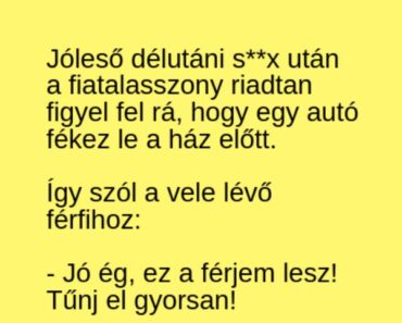 VICC: A fiatalasszony riadtan veszi észre, hogy egy autó fékez le a ház előtt